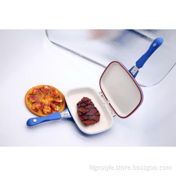 mini double fry pan